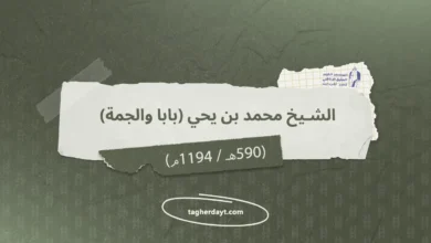 الشيخ محمد بن يحي المشهور بـ (بابا والجمة) (ت 590هـ / 1194م)