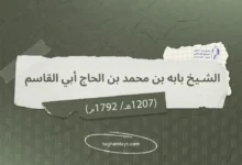 الشيخ بابه بن محمد بن الحاج أبي القاسم